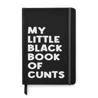 Little Black book of Cunts Leather Notebook